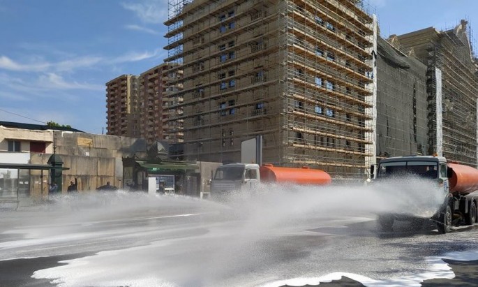 Bakıda 200-dən artıq küçə və prospektlərdə dezinfeksiya işləri aparılır
