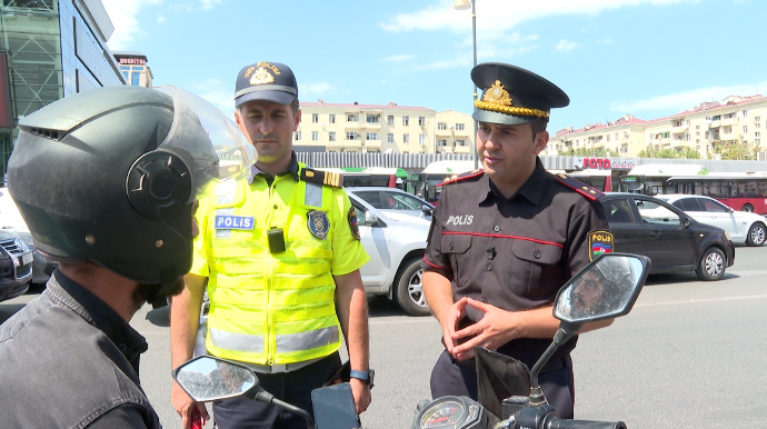 Qayda pozub təhlükə yaradan motosiklet sürücüləri saxlanıldı - DYP reydləri davam etdirir - FOTO - VİDEO