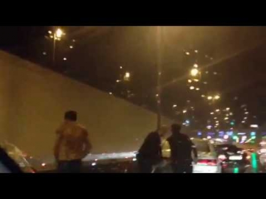 Yağışın ilk qəzası – Tuneldə 5 avtomobil toqquşdu - VİDEO