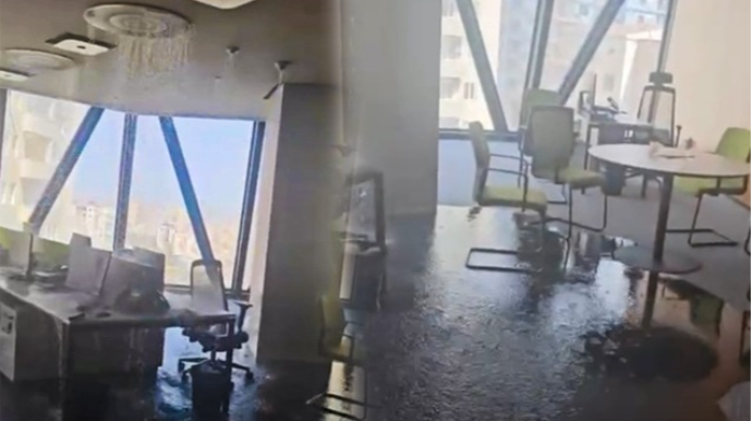 Gömrük Komitəsində otağı su basdı - VİDEO - YENİLƏNİB