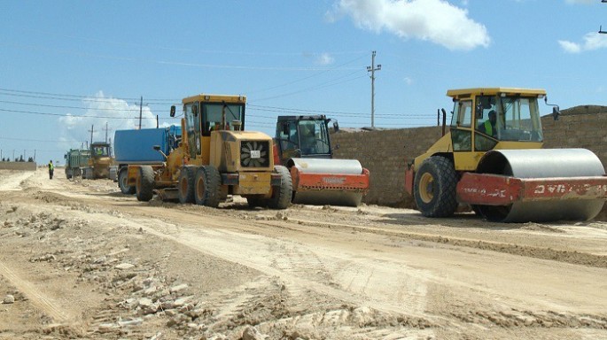Zirə-Türkan avtomobil yolu bərpa olunur – FOTO+VİDEO