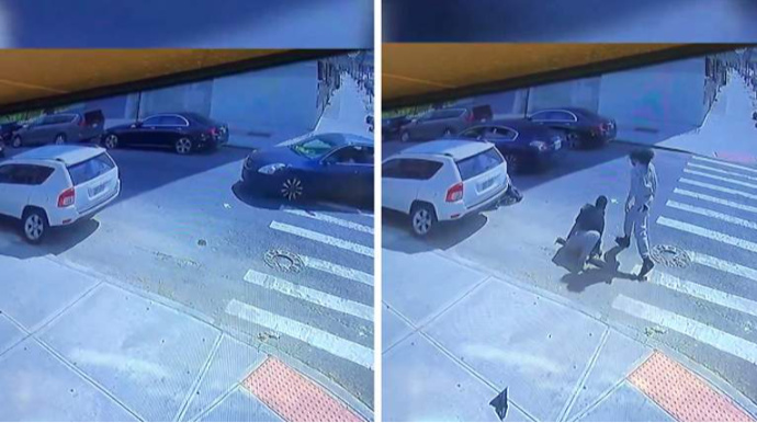 Cinayət törədib qaçan şəxslər qəzaya düşdülər – Biri tutuldu, o biri axtarılır - VİDEO 