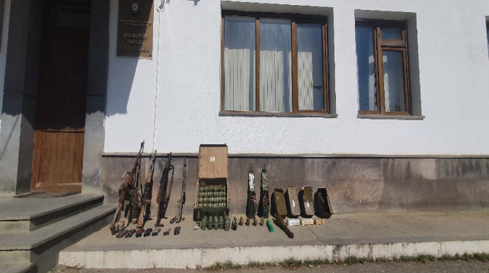 Xocavənddə silah-sursat aşkarlanıb - VİDEO