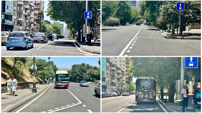 Obyekt sahibləri avtobus zolağından narazıdır – Müştərilərimiz azalıb   - FOTO