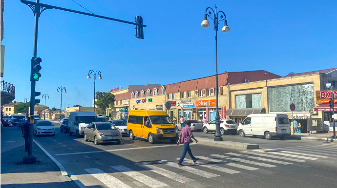 BNA Binə qəsəbəsinin mərkəzidə svetofor quraşdırdı - FOTO