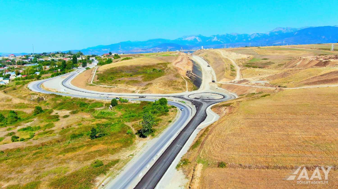 Muğanlı-İsmayıllı-Qəbələ yolunun yenidən qurulması davam edir    - FOTO - VİDEO