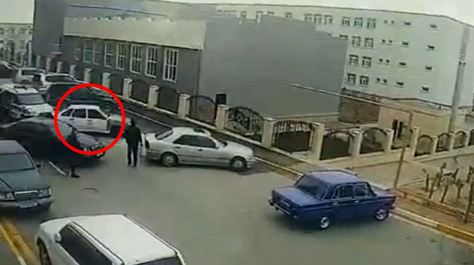 Bakıda silahla atəş açılan avtomobilin sürücüsü belə yaxalandı - FOTO-VİDEO 