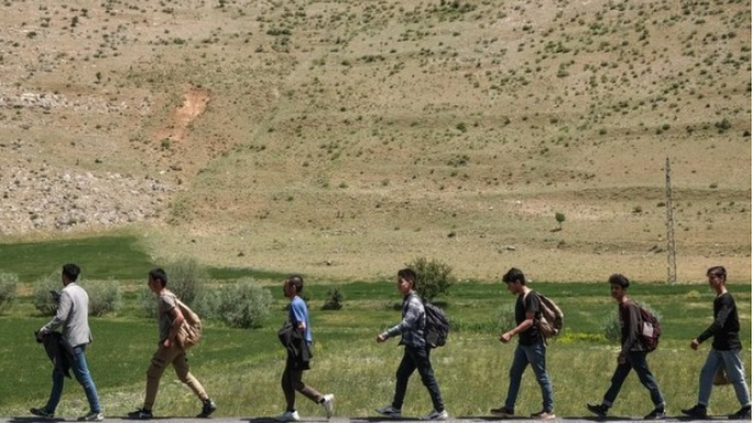 Türkiyədə sərhədi keçmək istəyən 113 əfqan saxlanıldı