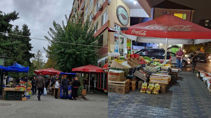 Bakıda səkilərdə "bazar" açılıb:  piyadalar əziyyət çəkir  - FOTO