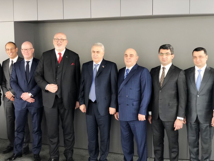 Cavid Qurbanov "Avstriya Dəmir Yolları"nın baş direktoru ilə görüşdü - FOTO