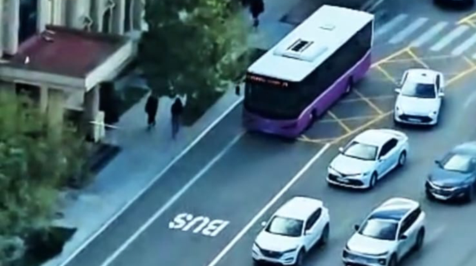 Bu yolda da hərəkətin təşkili dəyişildi  - FOTO