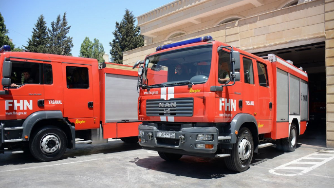 FHN:  Ötən gün 117 yanğına çağırış olub, 6 nəfər xilas edilib