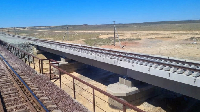 Dostık-Moyıntı dəmir yolunun ikinci xətti istifadəyə verilib 