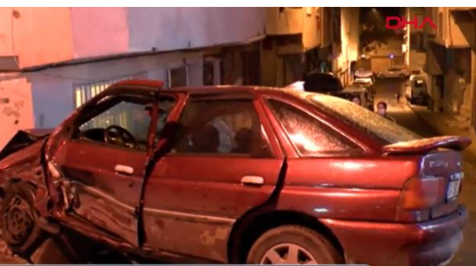 Əvvəl 6 maşına, sonra isə evin divarına çırpıldı – ŞOK VİDEO 