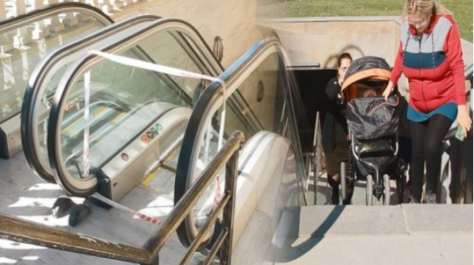 Piyada keçidlərində eskalatorlar niyə işləmir? - VİDEO