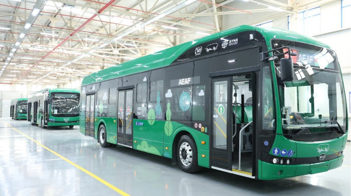 Çin-Azərbaycan ortaq müəssisəsi elektrik avtobuslarının istehsalına başladı 