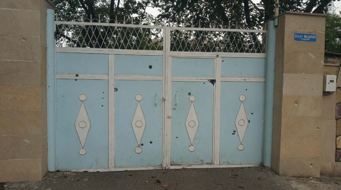 Ermənilər Tərtərdə daha bir mülki obyekti top atəşinə tutub