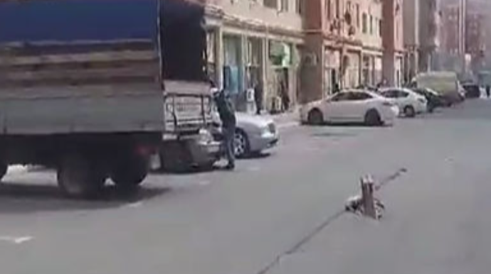 “Qobu Park-2”də çökən yola çarə tapıldı - AÇIQLAMA    - FOTO - VİDEO