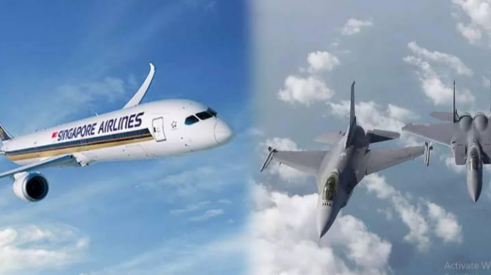 Sərnişin təyyarəsində həyəcanlı anlar - Döyüş təyyarələri də müşayiət etdi