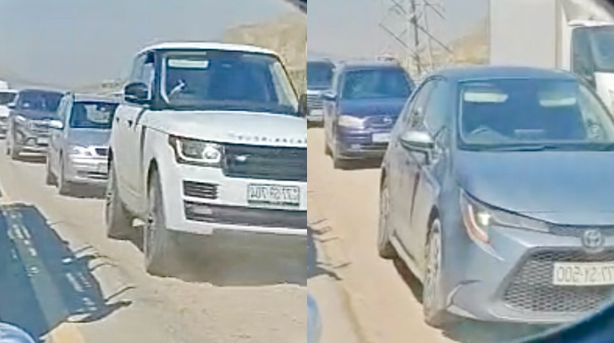 Xocasən–Lökbatan yolunda xaos: Sürücülər yol çiynini ”alternativ zolağa” çevirdi   - VİDEO