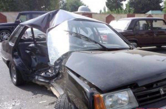 Goranboyda iki avtomobil toqquşdu: 7 yaralı