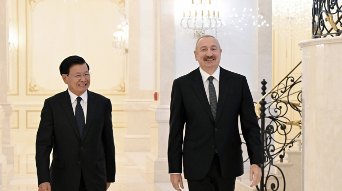 İlham Əliyev adından Laos Prezidentinin şərəfinə rəsmi nahar verilib - FOTOLAR 