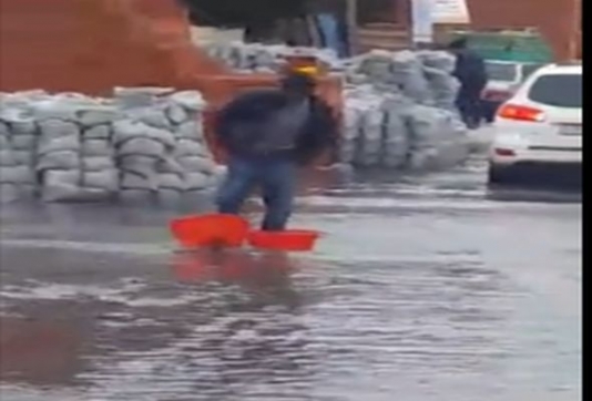 Dərnəgül bazarını su basdı – VİDEO