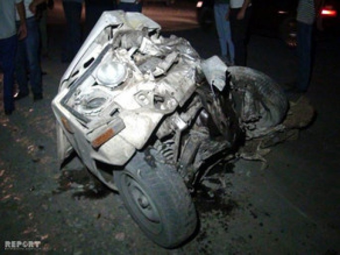 Göyçayda ağır yol qəzası: 4 ölü, 7 yaralı - VİDEO