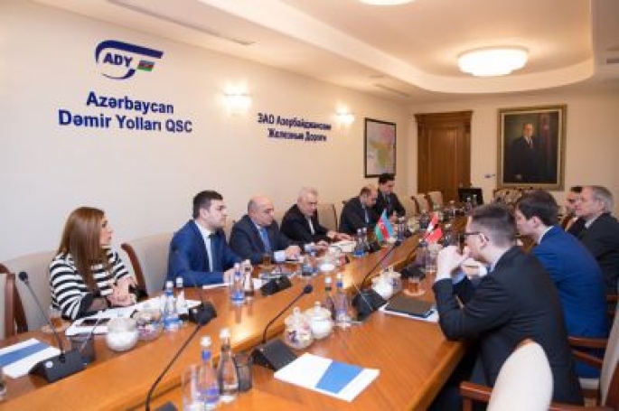 “Azərbaycan Dəmir Yolları”nda İsveç nümayəndə heyəti ilə görüş - FOTO