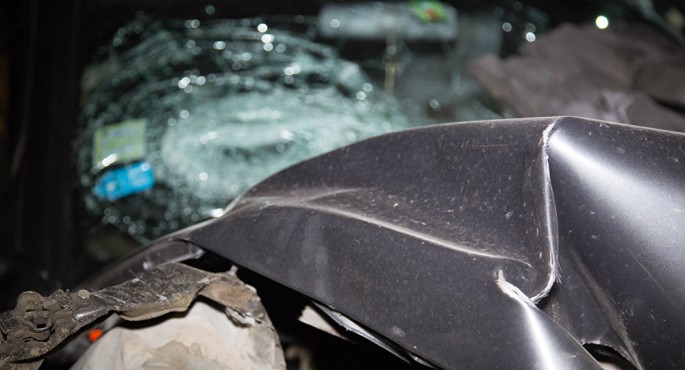 Bakıda yol qəzasında sürücü xəsarət aldı