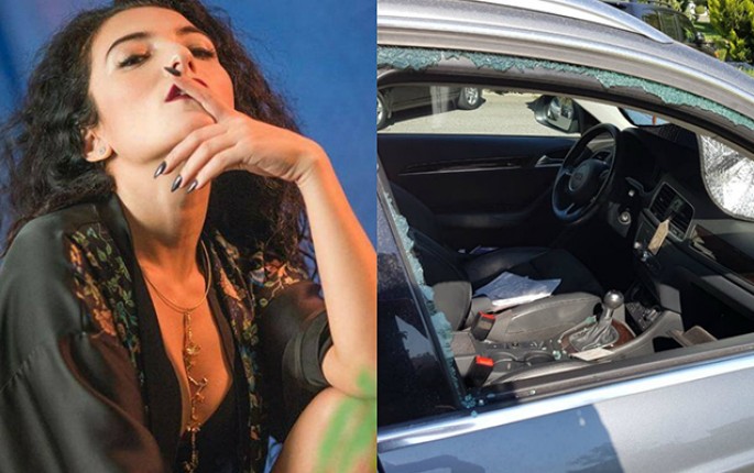 Dilarənin soyulan “Audi”sindən FOTOLAR