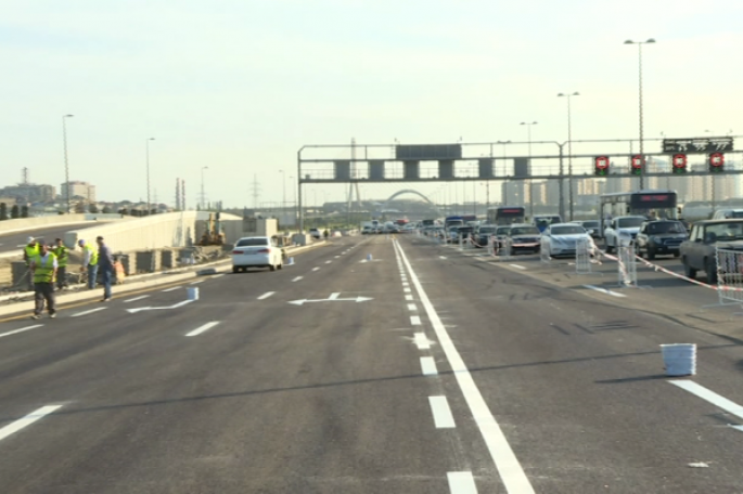 Heydər Əliyev prospekti bu gecədən tam açılır - VİDEO