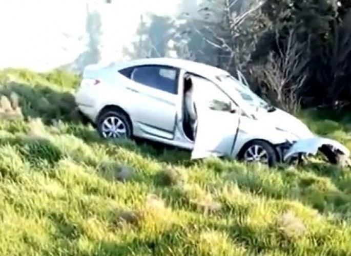 Mingəçevirdə yüksək sürət qəzaya səbəb oldu - VİDEO