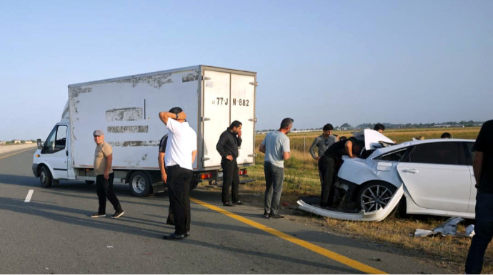 Masallıda qəza baş verib, yaralı var - FOTO