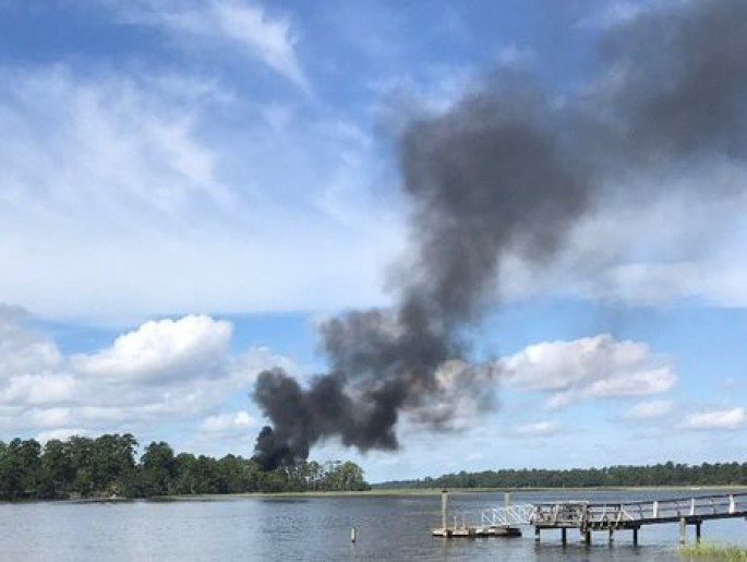 Qırıcı təyyarə qəzaya uğradı - VİDEO