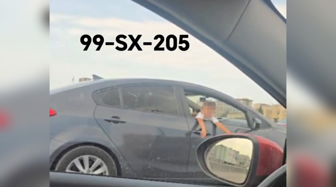 Uşağın həyatı risk altındadır, sürücünün isə vecinə deyil  - VİDEO