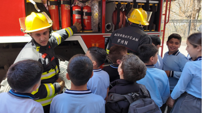 FHN işğaldan azad edilmiş ərazilərdəki məktəblərdə təlimlər keçirdi - VİDEO