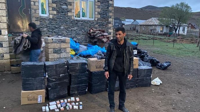 DSX əməliyyat keçirib, siqaret və dərman preparatları aşkarlanıb  - FOTO