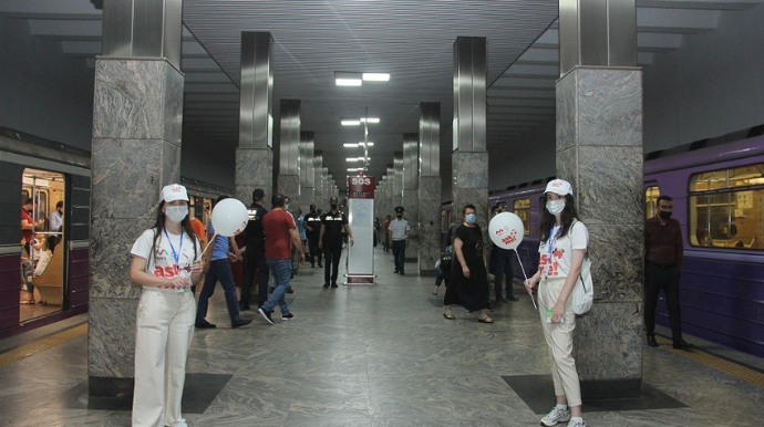 Bakı metrosu Avropa çempionatı ilə bağlı sosial posterlər təqdim edib - FOTO