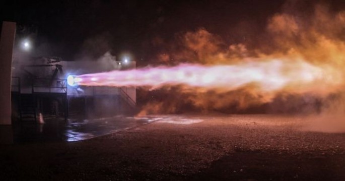 Kosmik gəmi sınaq meydançasında yanıb