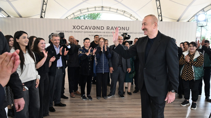 Prezident Xocavənddə sakinlərlə görüşdü - FOTO - YENİLƏNİB