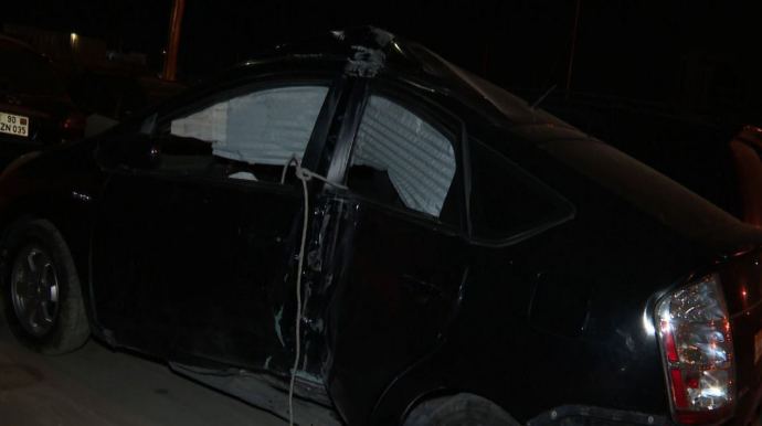 Abşeronda yol qəzası zamanı iki nəfər xəsarət alıb - FOTO - VİDEO 