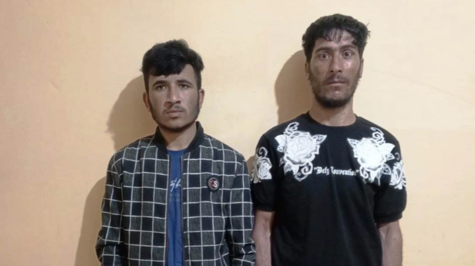 Азербайджанские пограничники задержали нелегальных мигрантов из Афганистана - ФОТО