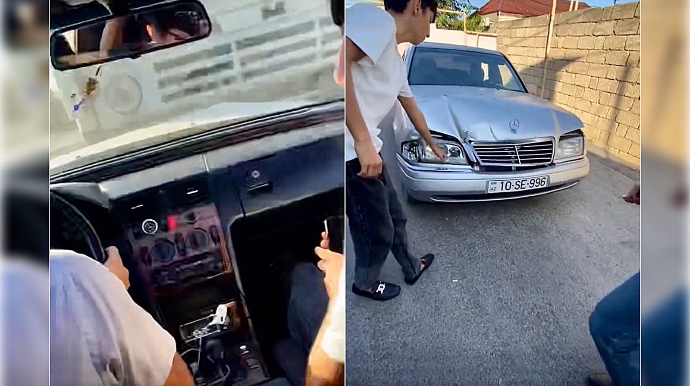 İdarəetməni itirən yeniyetmə atasının maşınını “KamAZ”a çırpdı    - VİDEO