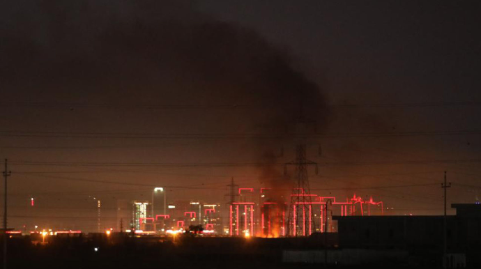 Ərbildə hava limanı vuruldu - VİDEO