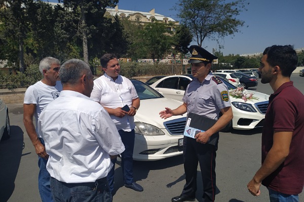 Yol polisindən toy karvanları ilə bağlı yenilik - FOTO