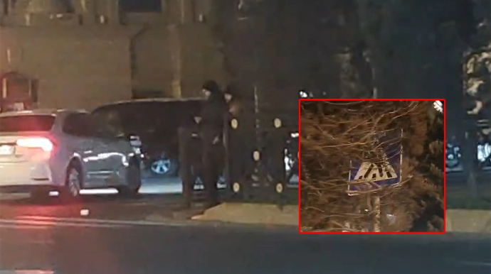 Bakıda yol nişanının qarşısını ağacların kəsməsi təhlükə yaradır - VİDEO