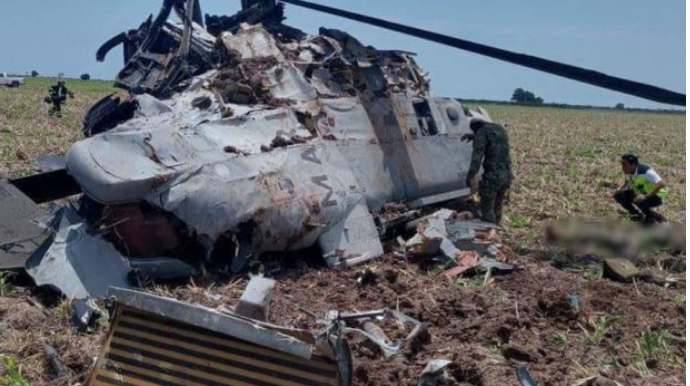 Narkobaronun tutulmasında iştirak edən 14 nəfər helikopter qəzasında öldü 