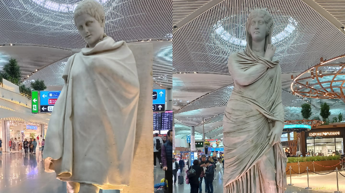 İstanbul aeroportundakı zəhlətökənlər - FOTO