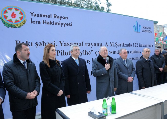 “Kristal Abşeron” Yasamalda “Pilot layihə”ni təhvil verdi – FOTO